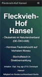 Mobile Screenshot of fleckvieh-hof-hansel.de
